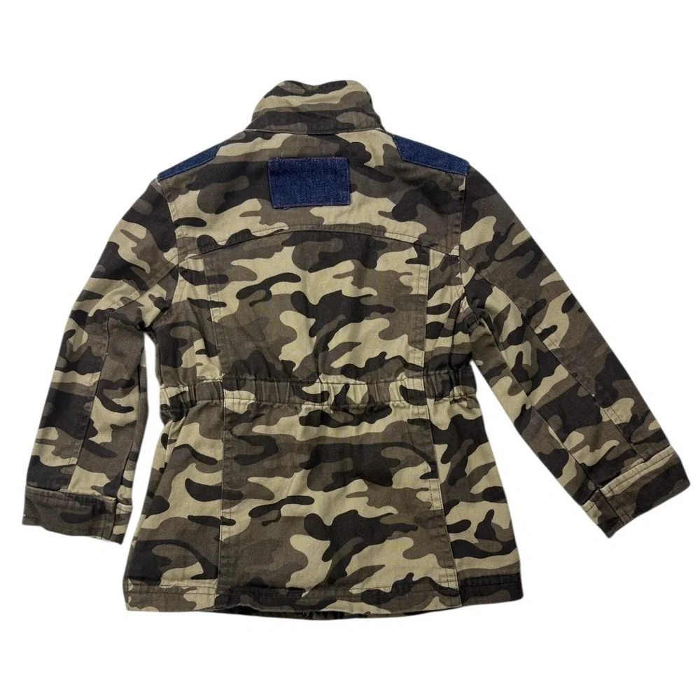 Jessica Simpson Kids Camouflage Utility Jean Jacket with Denim Pocket